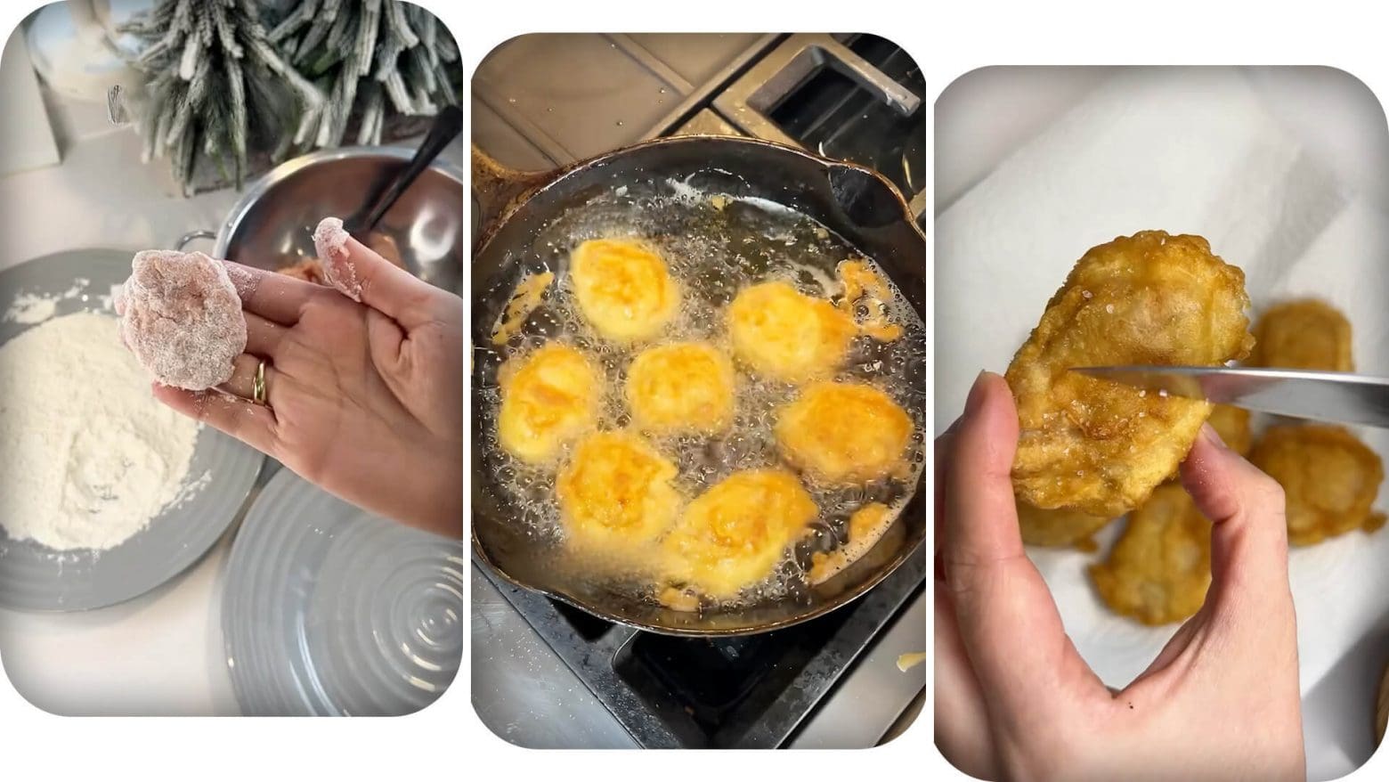 homemade-chicken-nuggets-frying-process