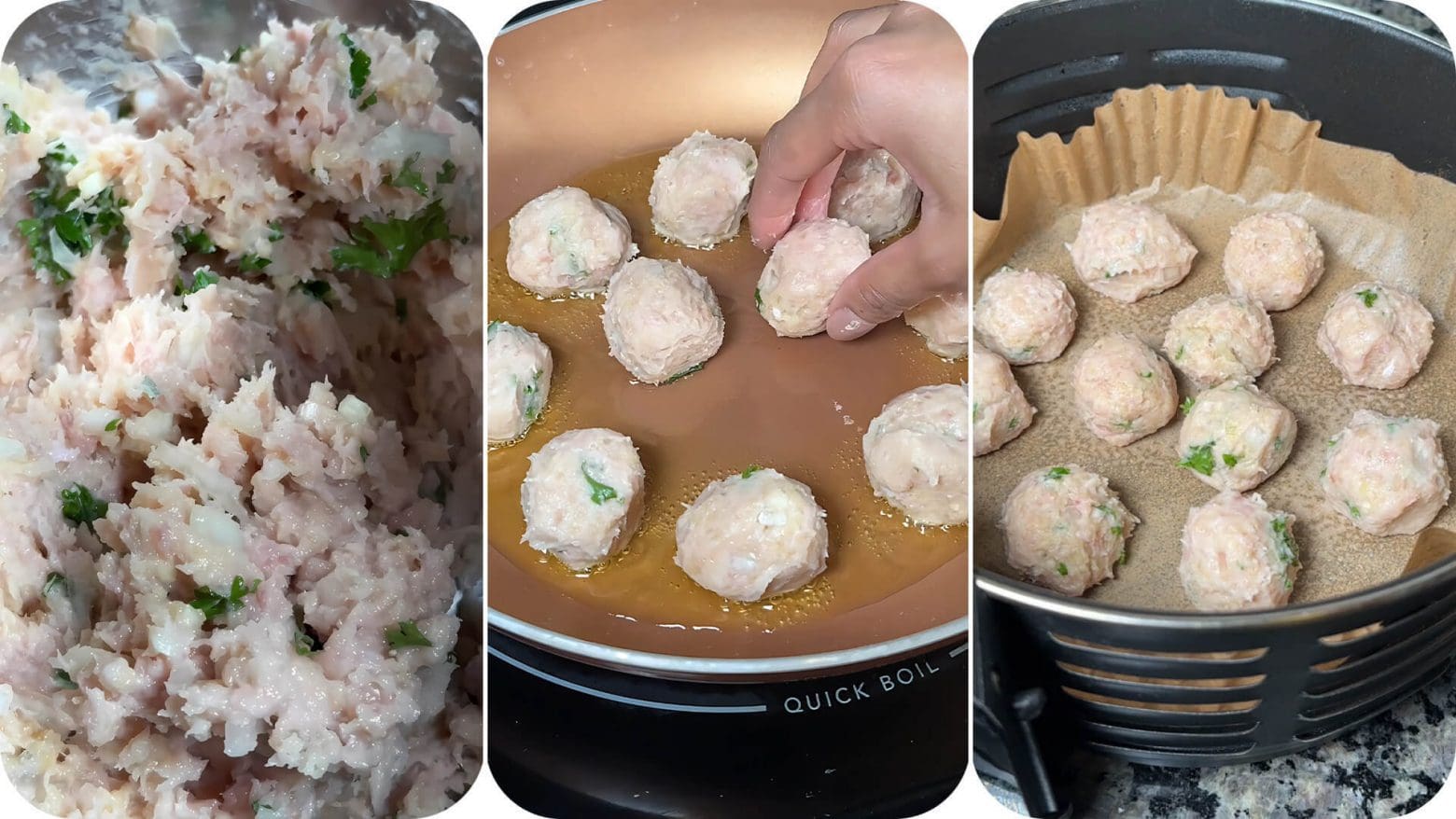 shaping-and-cooking-turkey-meatballs