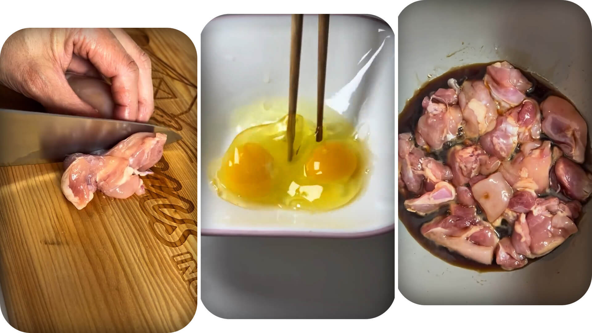 oyakodon-cooking-process-chicken-thighs-and-eggs