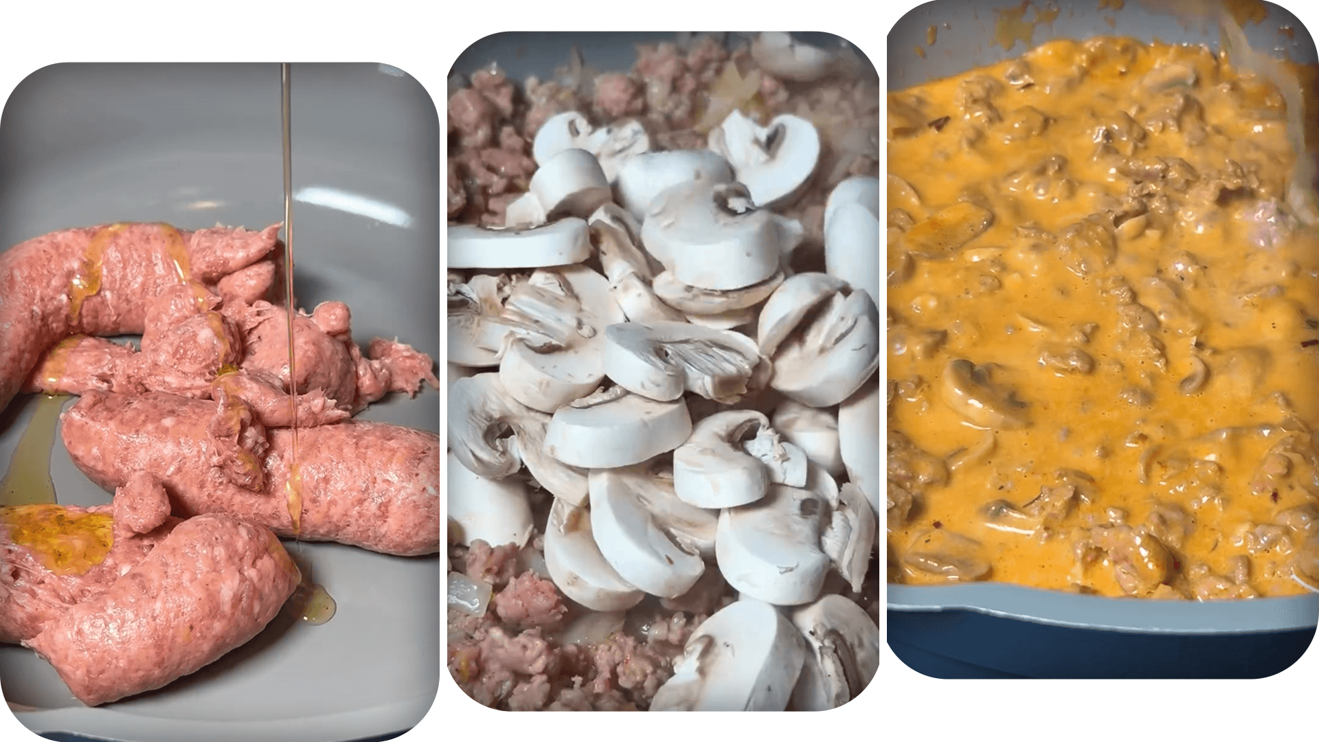 creamy-sausage-pasta-ingredients-prep creamy-sausage-pasta-ingredients-prep