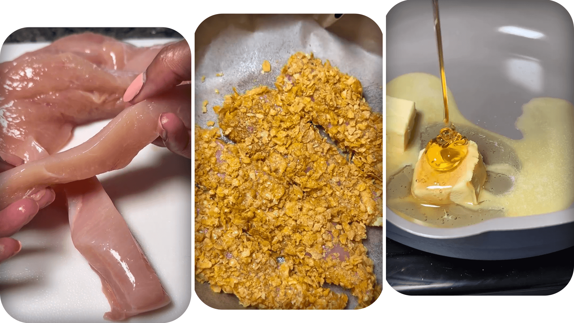 honey-cajun-chicken-tender-prep-steps honey-cajun-chicken-tender-prep-steps