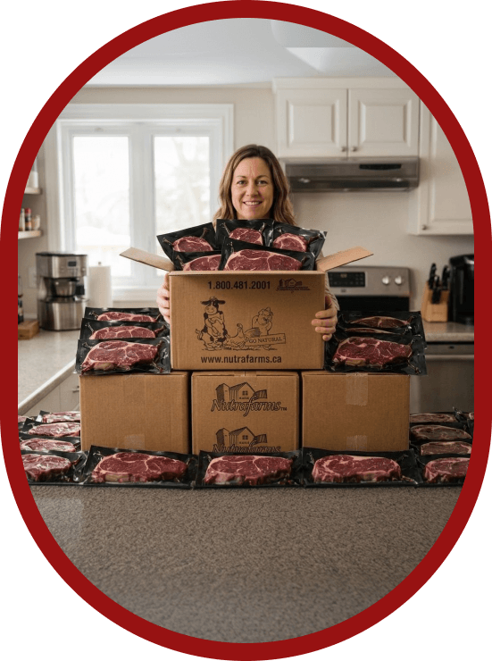 ontario-family-freezer-stocked-with-nutrafarms-steak-welcome-boxes-premium-beef-home-delivery-canada