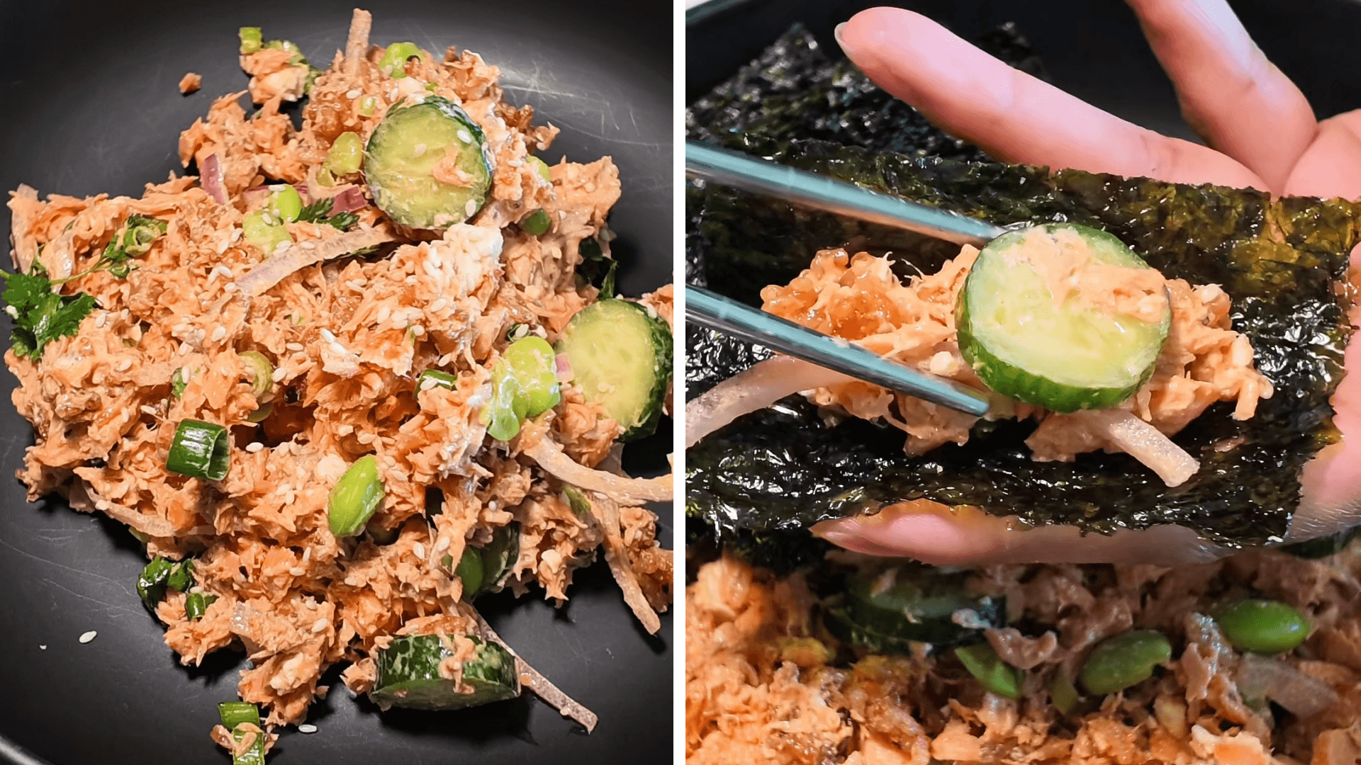 crispy-rice-salmon-salad-seaweed-wrap-bite crispy-rice-salmon-salad-seaweed-wrap-bite