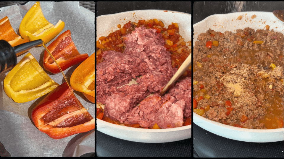 ground-beef-stuffed-pepper-filling-preparation ground-beef-stuffed-pepper-filling-preparation